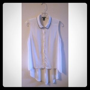 🎉SALE🎉Forever 21 sheer top sleeveless SZ S H15